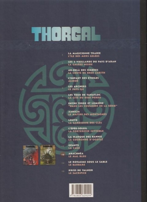 Verso de l'album Thorgal Tome 13 Arachnéa / Le mal bleu