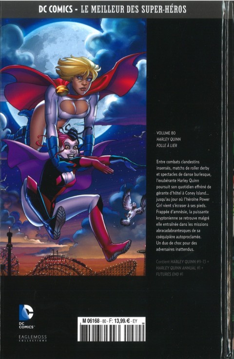 Verso de l'album DC Comics - Le Meilleur des Super-Héros Volume 80 Harley Quinn - Folle à Lier