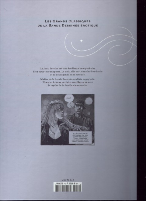 Verso de l'album Les Grands Classiques de la Bande Dessinée Érotique - La Collection Tome 42 Belle de nuit