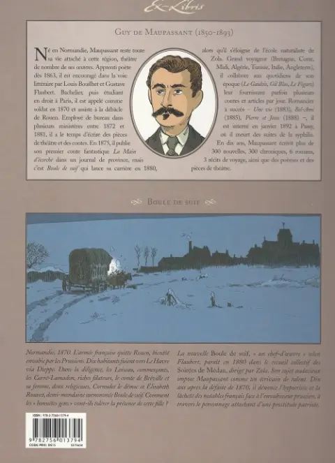 Verso de l'album Boule de Suif Boule de Suif, de Guy de Maupassant