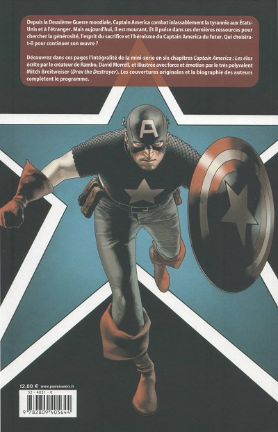 Verso de l'album Captain America Tome 3 Les élus