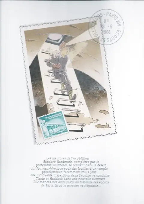 Verso de l'album Tintin Tintin et les égoutiers