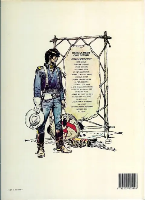 Verso de l'album Blueberry Tome 11 La mine de l'Allemand perdu