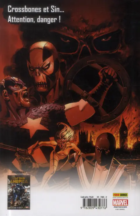 Verso de l'album Captain America Tome 3 L'hiver meurtrier