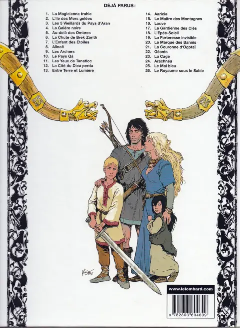 Verso de l'album Thorgal Tome 7 L'Enfant des Étoiles