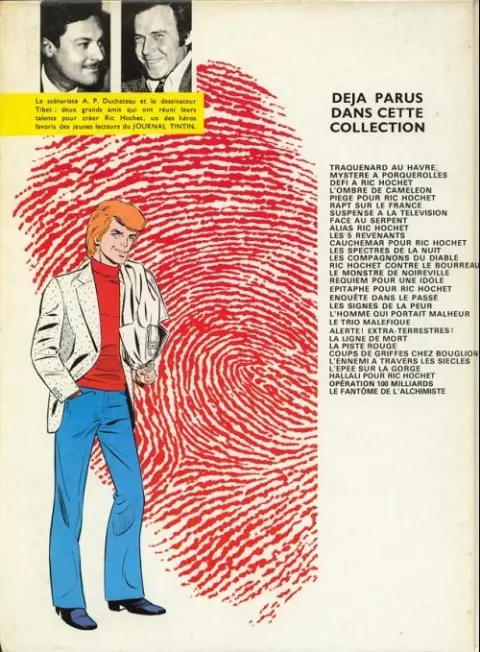 Verso de l'album Ric Hochet Tome 30 Le fantôme de l'alchimiste