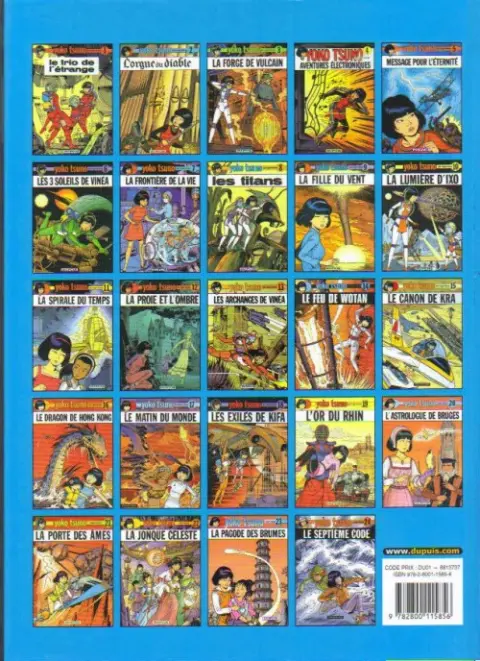 Verso de l'album Yoko Tsuno Tome 17 Le matin du monde