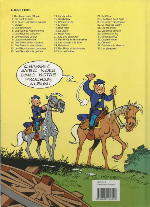 Verso de l'album Les Tuniques Bleues Tome 30 La rose de Bantry
