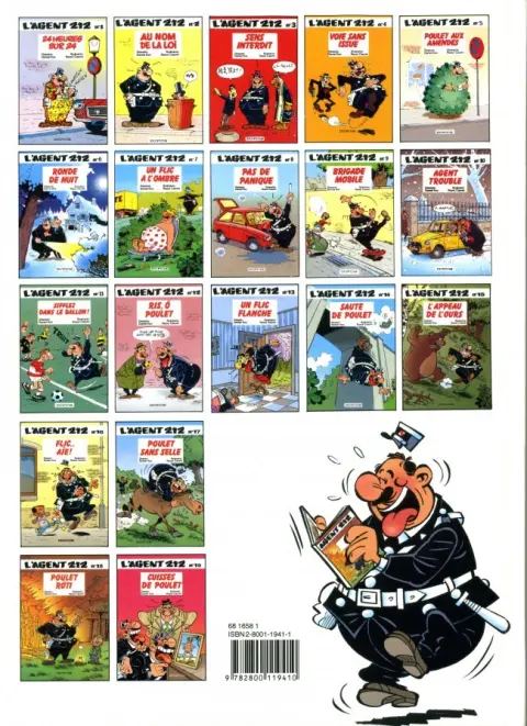 Verso de l'album L'Agent 212 Tome 14 Sauté de poulet