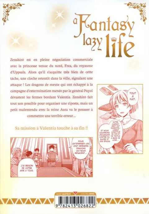 Verso de l'album A Fantasy lazy life 7