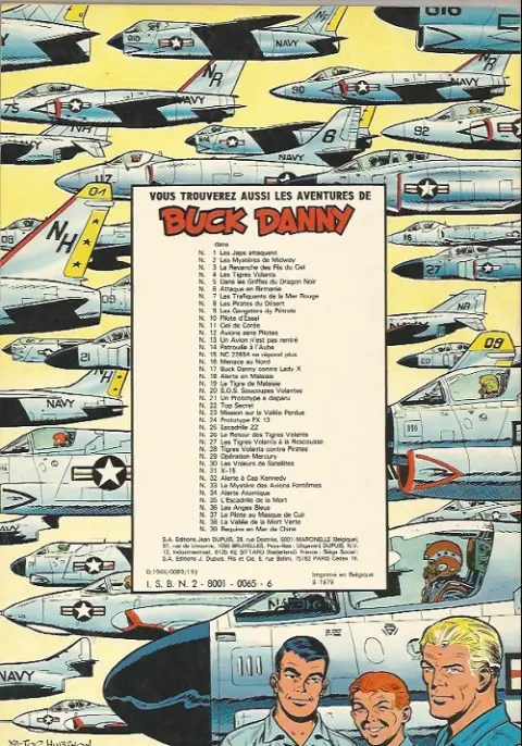 Verso de l'album Buck Danny Tome 28 Tigres volants contre pirates