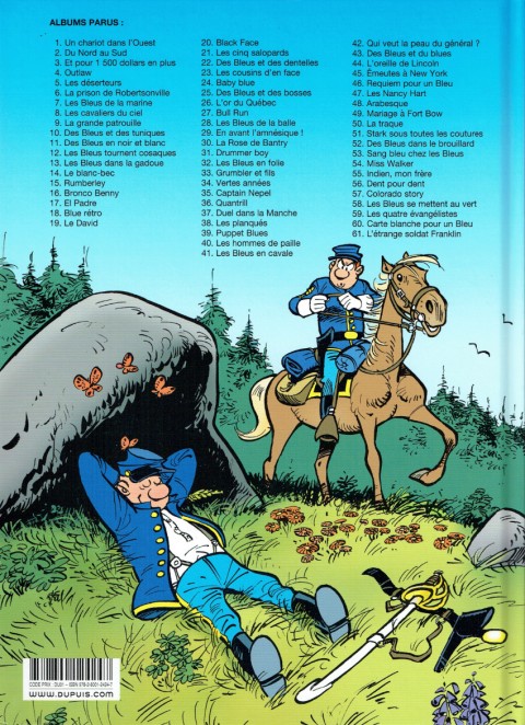Verso de l'album Les Tuniques Bleues Tome 39 Puppet Blues