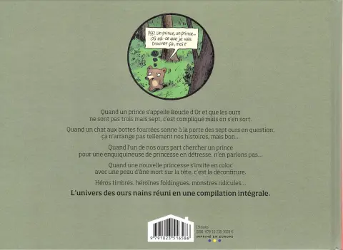 Verso de l'album Les sept ours nains Les contes palpitants des 7 ours nains