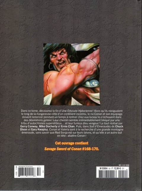 Verso de l'album The Savage Sword of Conan - La Collection Tome 54 Le dieu des glaces