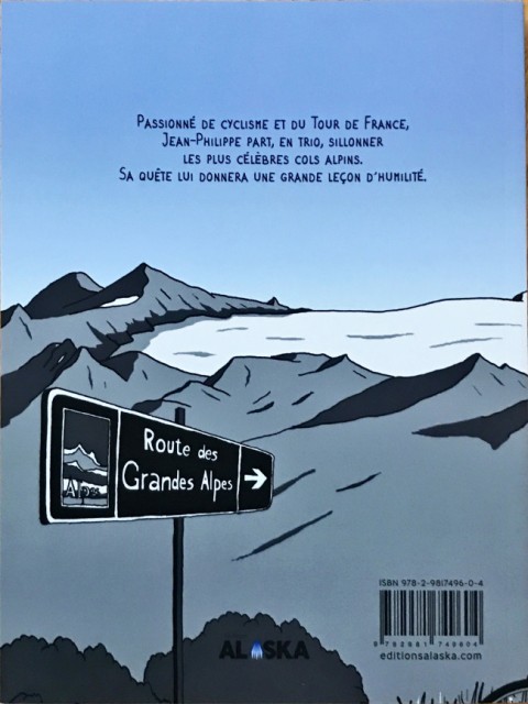 Verso de l'album La route des Grandes Alpes Récit de voyage