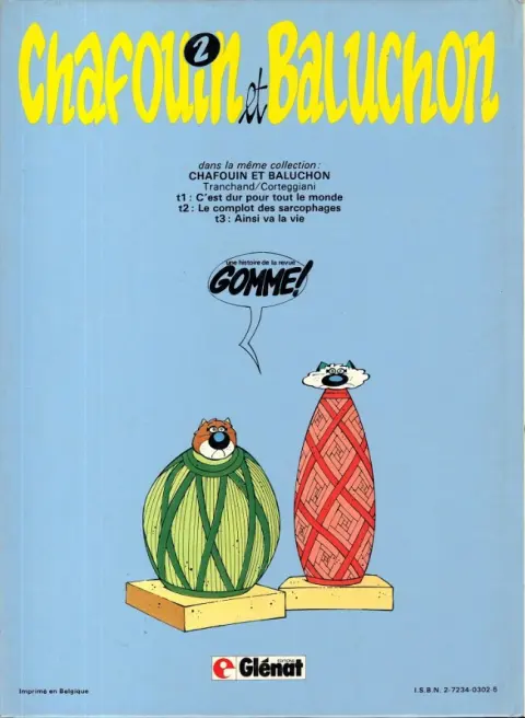 Verso de l'album Chafouin et Baluchon Tome 2 Le complot des sarcophages