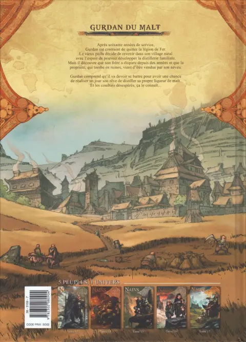 Verso de l'album Nains Tome 17 Gurdan du Malt