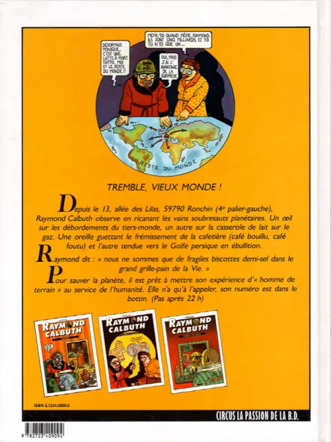 Verso de l'album Raymond Calbuth Tome 2 A la conquête du globe