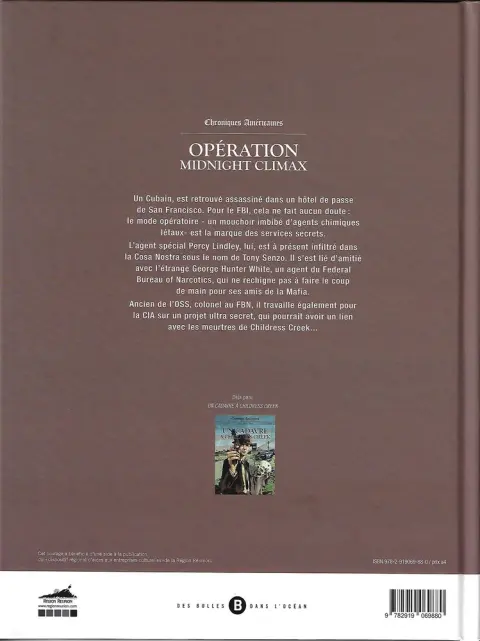 Verso de l'album Chroniques américaines Tome 2 1963, San Francisco, Californie