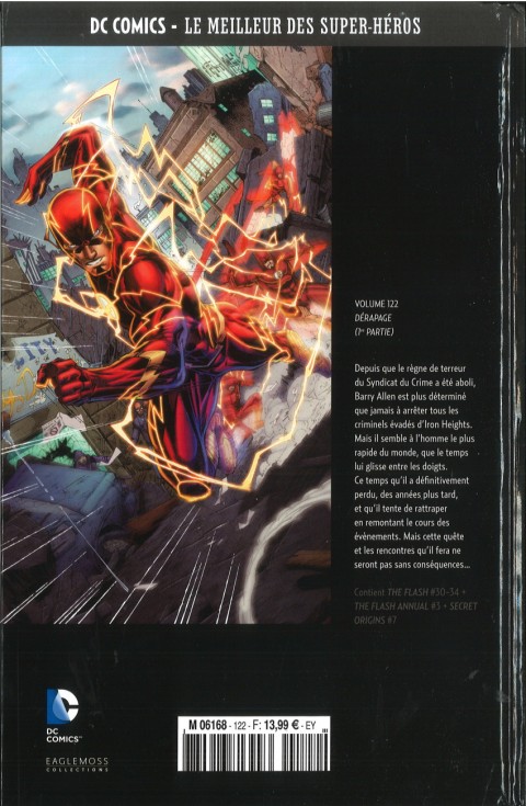 Verso de l'album DC Comics - Le Meilleur des Super-Héros Volume 122 Flash - Dérapage - 1re Partie