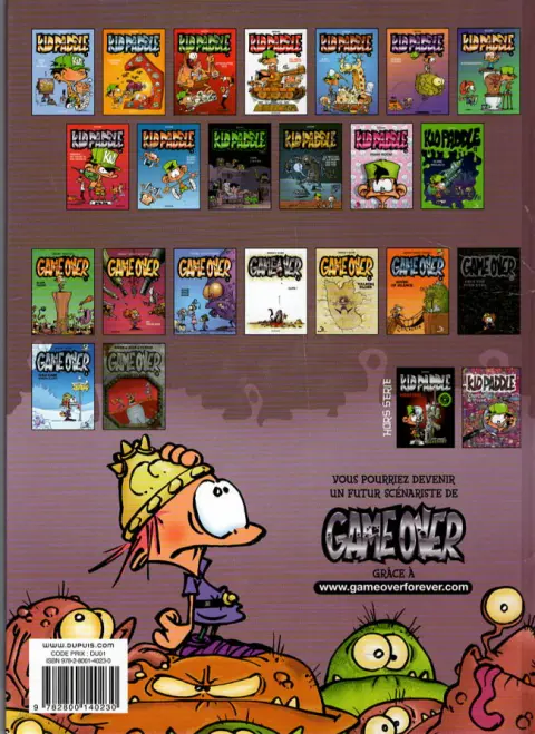 Verso de l'album Game over Tome 3 Gouzi Gouzi Gouzi