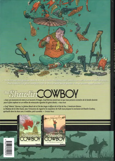 Verso de l'album The Shaolin Cowboy Volume 3/3 Le jambon, le bouddha et le tourteau