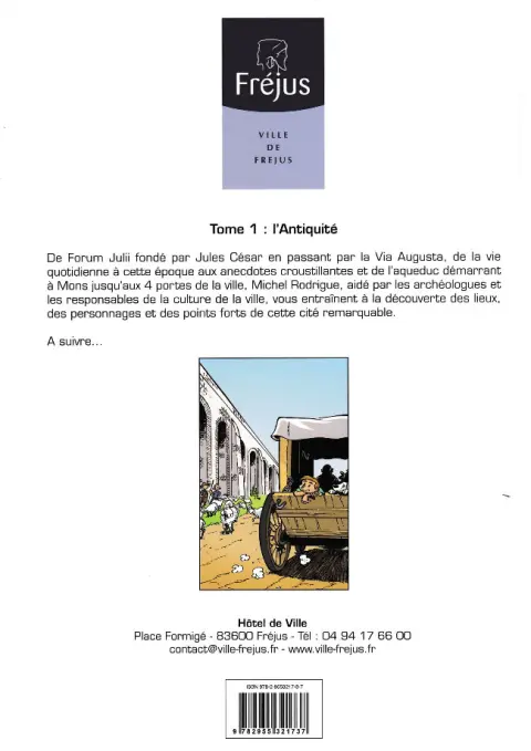 Verso de l'album Fréjus - 2000 ans d'histoire Tome 1 L'Antiquité