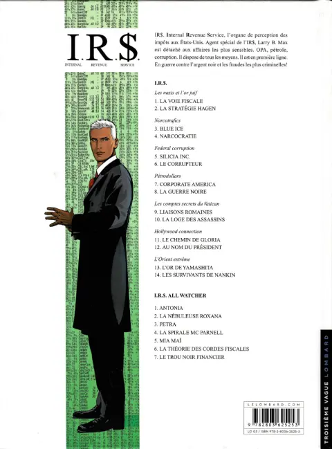 Verso de l'album I.R.$. Tome 11 Le chemin de gloria