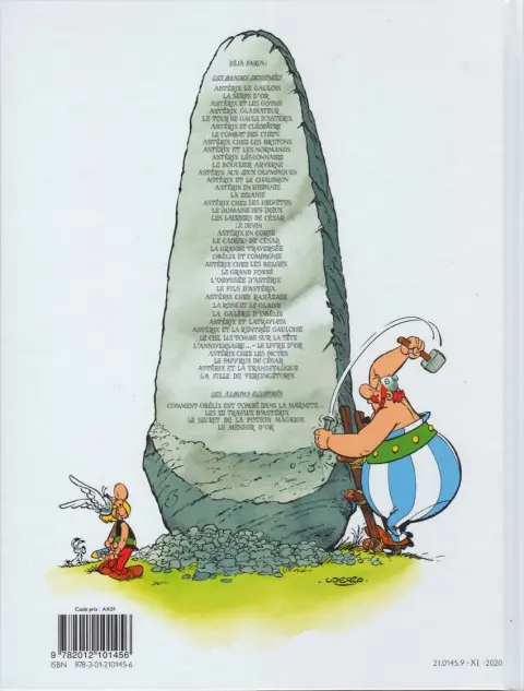 Verso de l'album Astérix Tome 13 Astérix et le chaudron