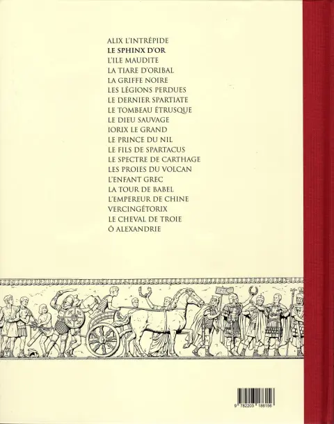Verso de l'album Alix Tome 2 Le sphinx d'or