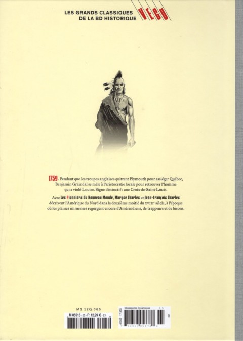Verso de l'album Les grands Classiques de la BD Historique Vécu - La Collection Tome 66 Les Pionniers du Nouveau Monde - Tome V : Du sang dans la boue