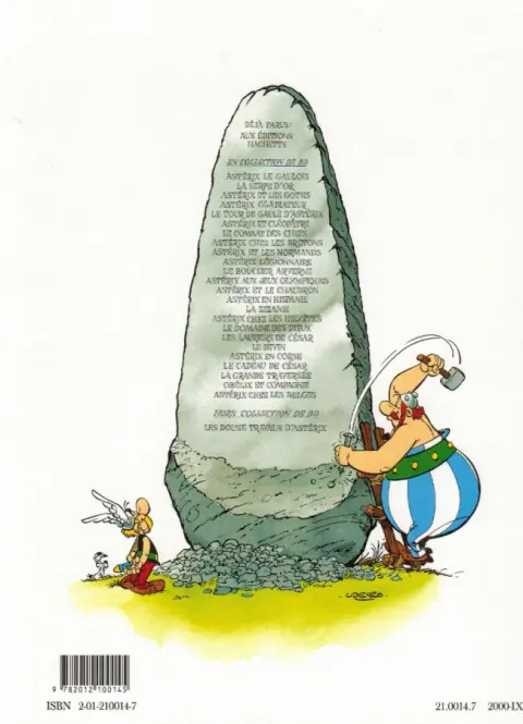 Verso de l'album Astérix Tome 14 Astérix en Hispanie