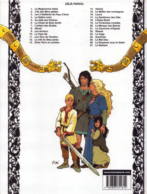 Verso de l'album Thorgal Tome 21 La couronne d'Ogotaï