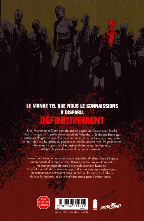 Verso de l'album Walking Dead Tome 6 Vengeance