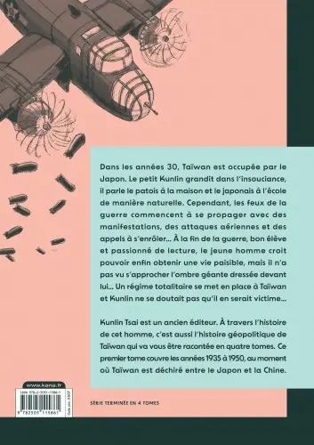 Verso de l'album Le fils de Taïwan 1/4