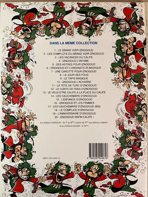 Verso de l'album Iznogoud Tome 7 Une carotte pour Iznogoud
