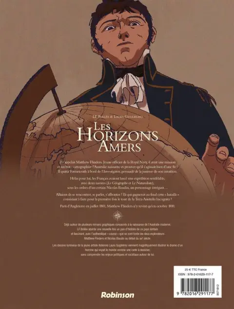 Verso de l'album Les horizons amers