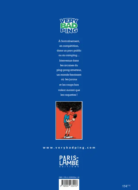 Verso de l'album Very Bad Ping 1 Premier Set