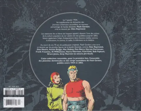 Verso de l'album Flash Gordon Tome 34 1953-1954