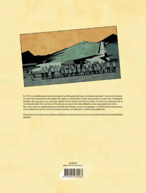 Verso de l'album La Cordillère des âmes (1/2) De chair et de sang