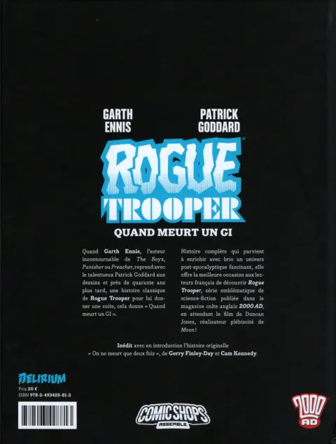 Verso de l'album Rogue Trooper 2 Quand meurt un GI