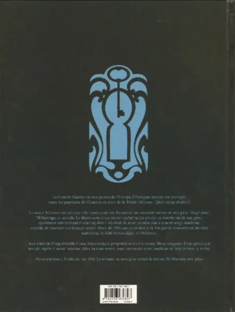 Verso de l'album Curiosity Shop 1 1914 - Le Réveil