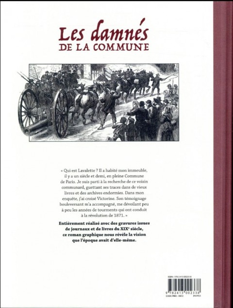 Verso de l'album Les damnés de la Commune Tome 1 À la recherche de Lavalette