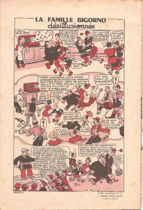 Verso de l'album La famille Bigorno Tome 1 Les aventures de la famille Bigorno