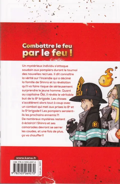 Verso de l'album Fire Force Tome 02