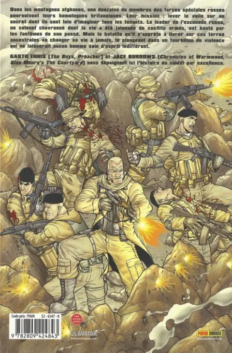 Verso de l'album 303 Les plaines d'Afghanistan
