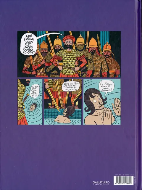 Verso de l'album Hâsib et la Reine des serpents Tome 2 Seconde partie