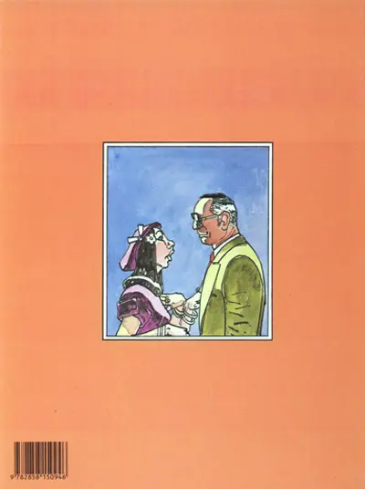 Verso de l'album L'Homme à la valise