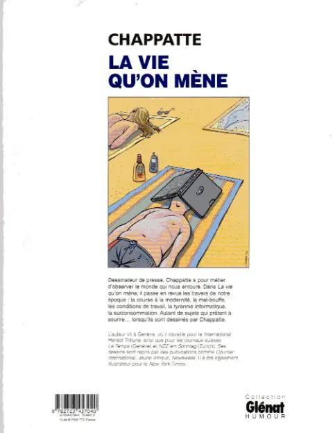 Verso de l'album La vie qu'on mène