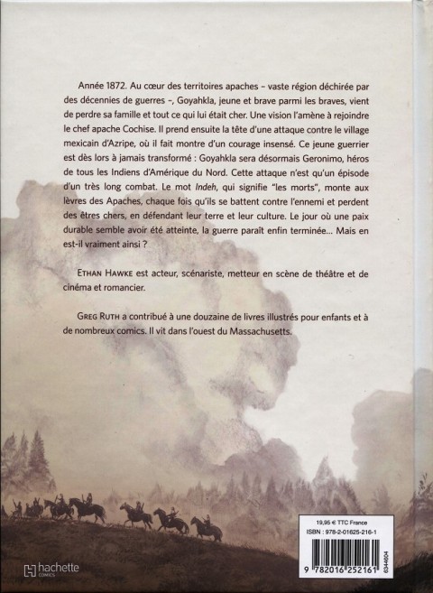 Verso de l'album Indeh - Une histoire des guerres apaches